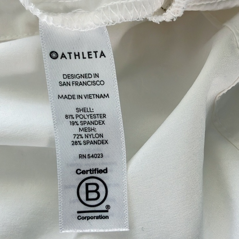 Athleta Snap Button Down Winter White Northstar T… - image 7